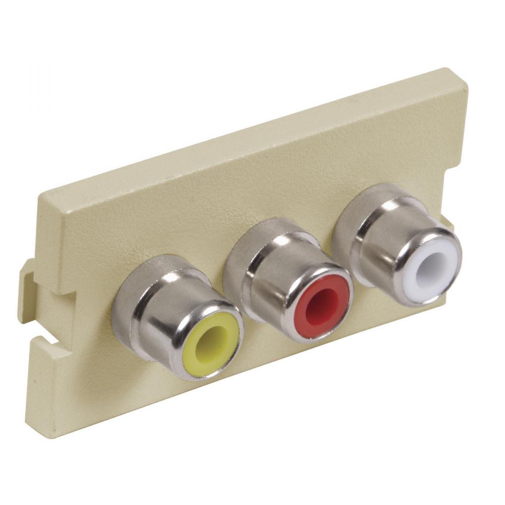 ISTATION MODULE, W/3RCA SOLDER,1U,EI