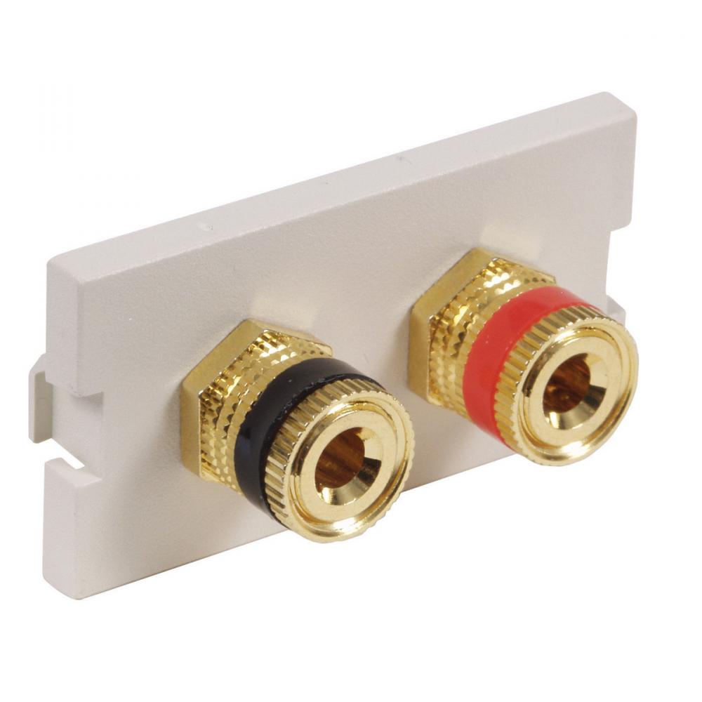 ISTATION MODULE, W/RD BK SPKR POST,1U,OW