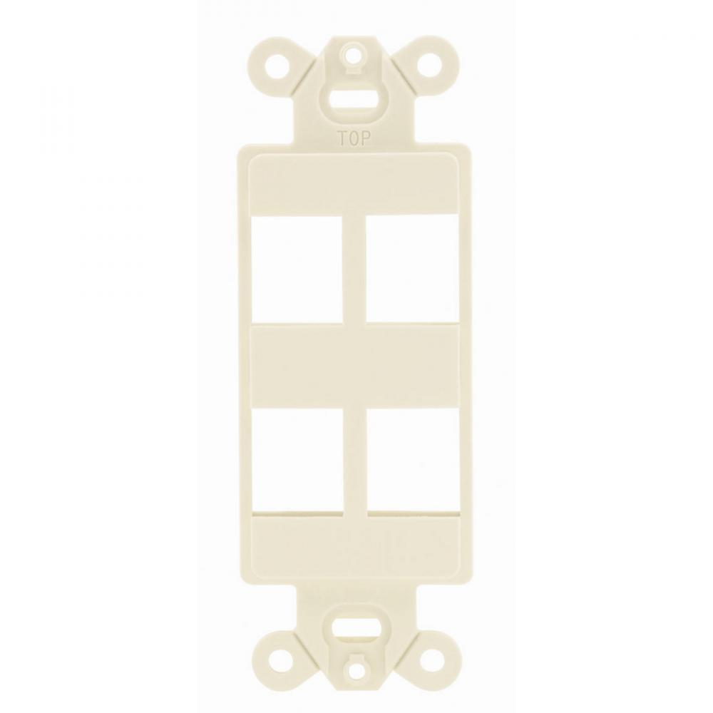 PLATE, DECORATOR FRAME,4PORT,EI