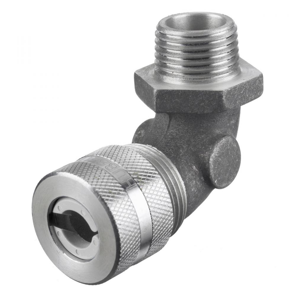 90 MALE CORD CONN, .25-.38&#34;, 1/2&#34;, ALU