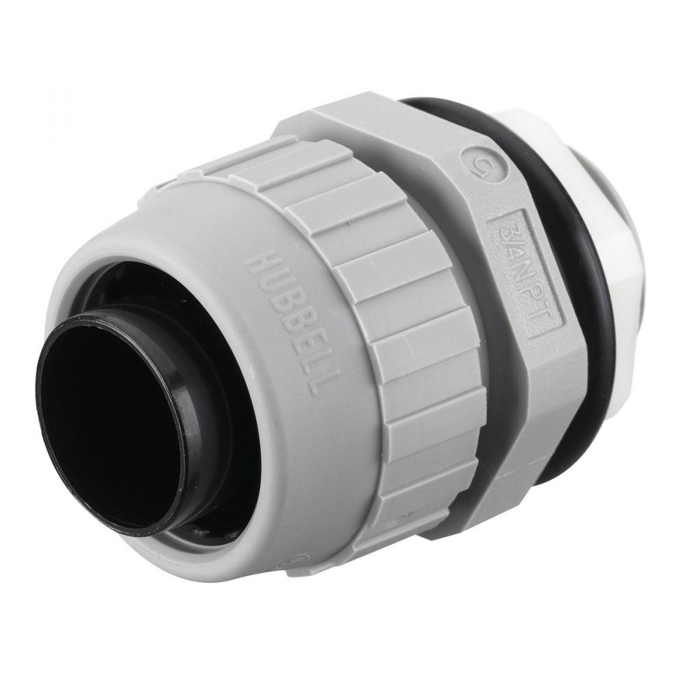 STR MALE L/T CONN, 3/4&#34;, NM, GY