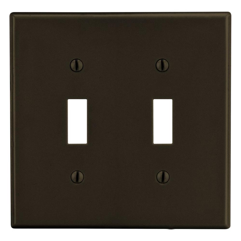 WALLPLATE, 2-G, 2) TOG, BR
