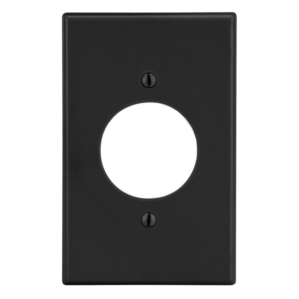 WALLPLATE, 1-G, 1.60&#34; OPNG, BK