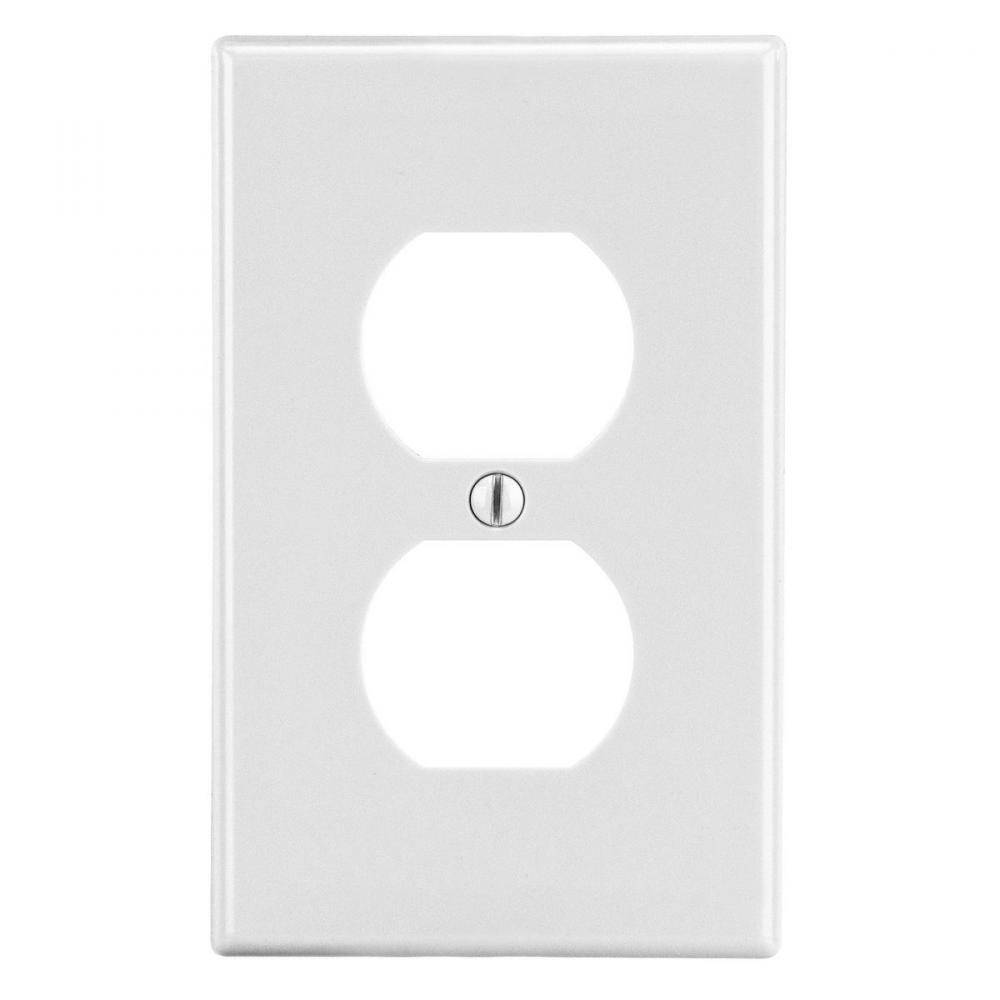 WALLPLATE, M-SIZE, 1-G, 1) DUP, WH