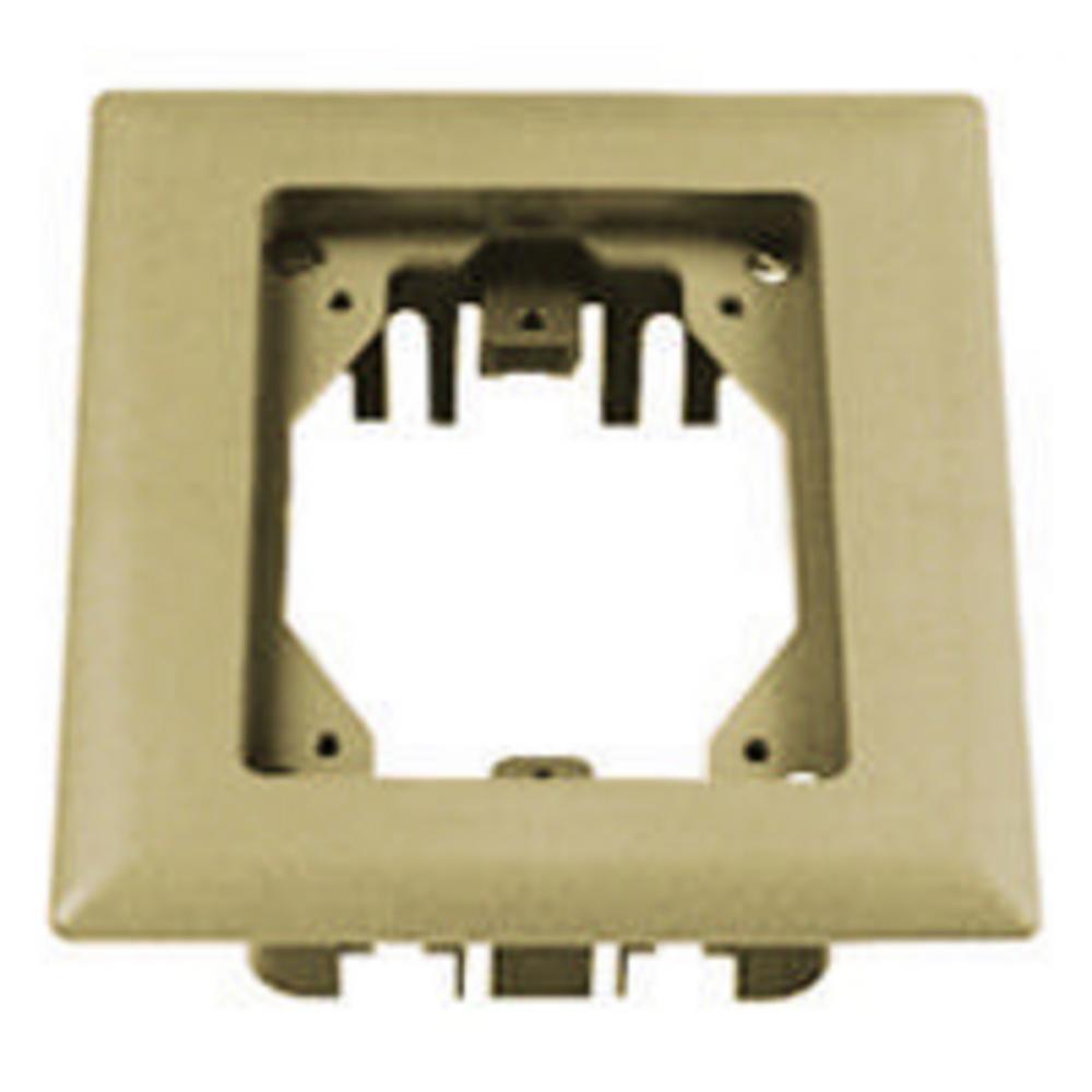 CARP FLANGE, PLASTIC, 1-G, RECT, IVORY