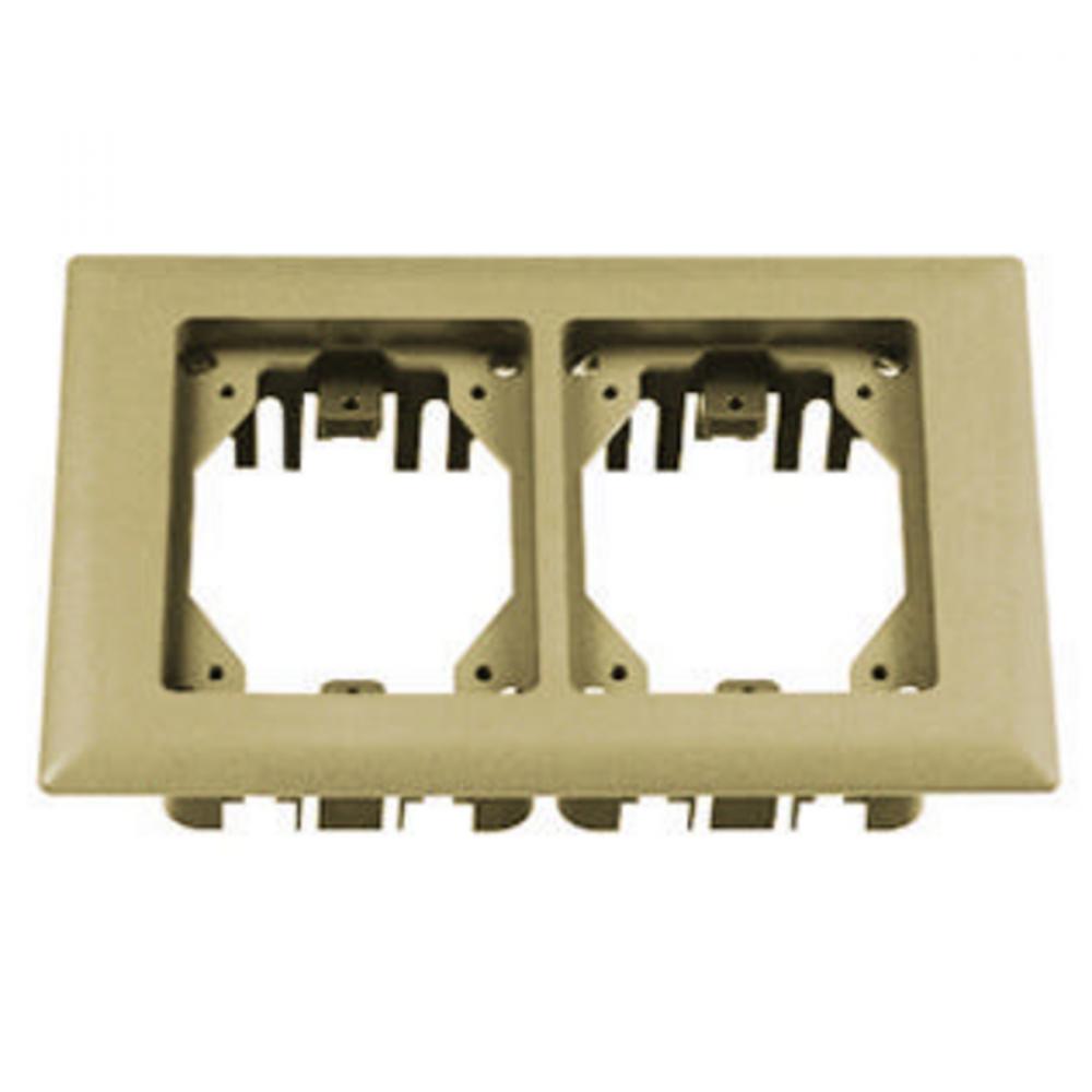 CARP FLANGE, PLASTIC, 2-G, RECT, IVORY
