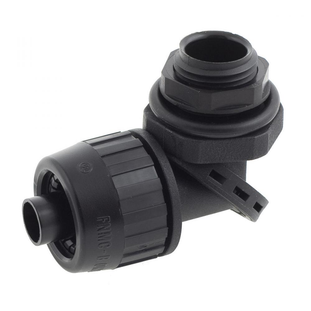 SWIVEL MALE L/T CONN, 3/8&#34;, NM, BK