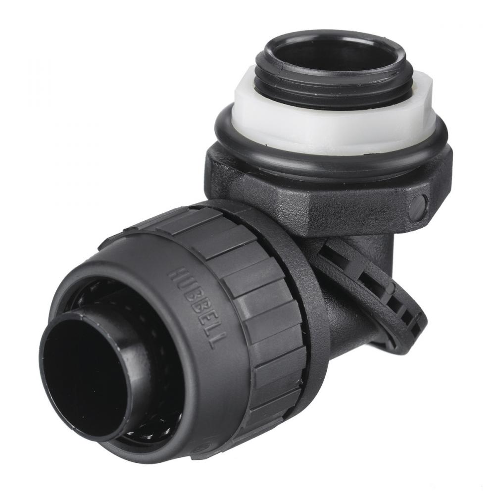 SWIVEL MALE L/T CONN, 3/4&#34;, NM, BK