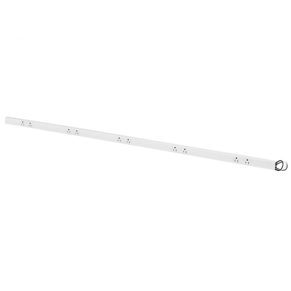 PLUGTRAK, 5&#39;, 15A, 2CIRC, 5 DUP, WHT