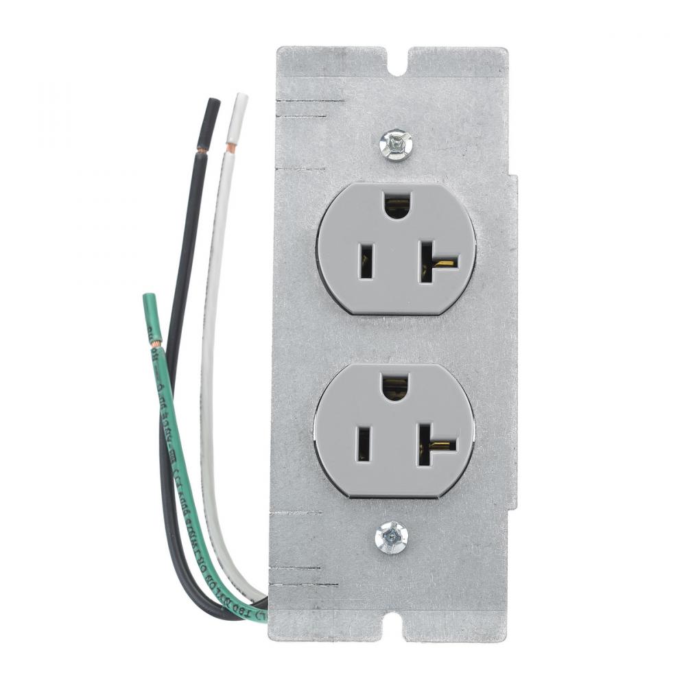 CR20GRYP2 W/ PLATE, 2/4/6G, STRANDED
