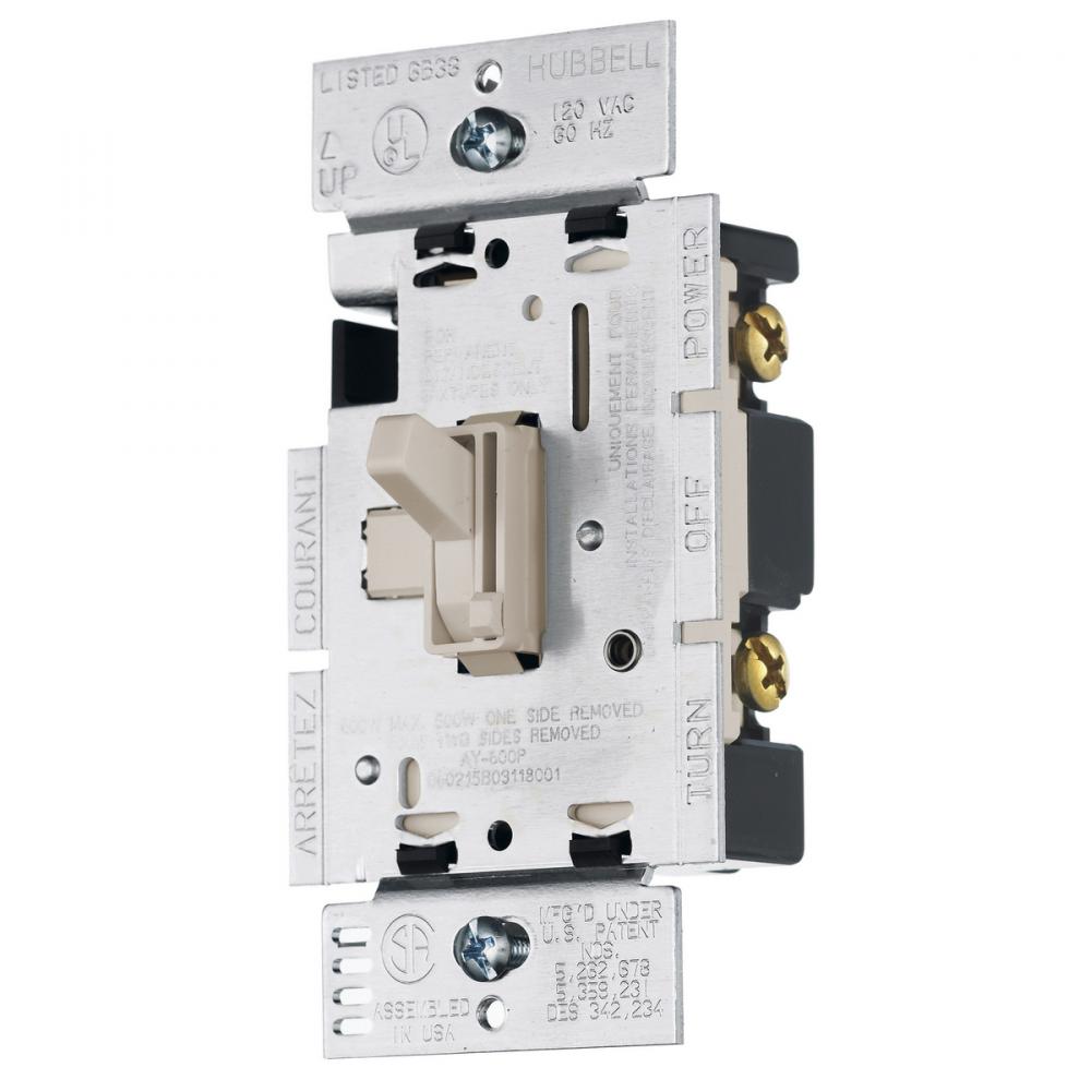 DIMMER, 3WAY, TOGGLE, 600W 120V, LA