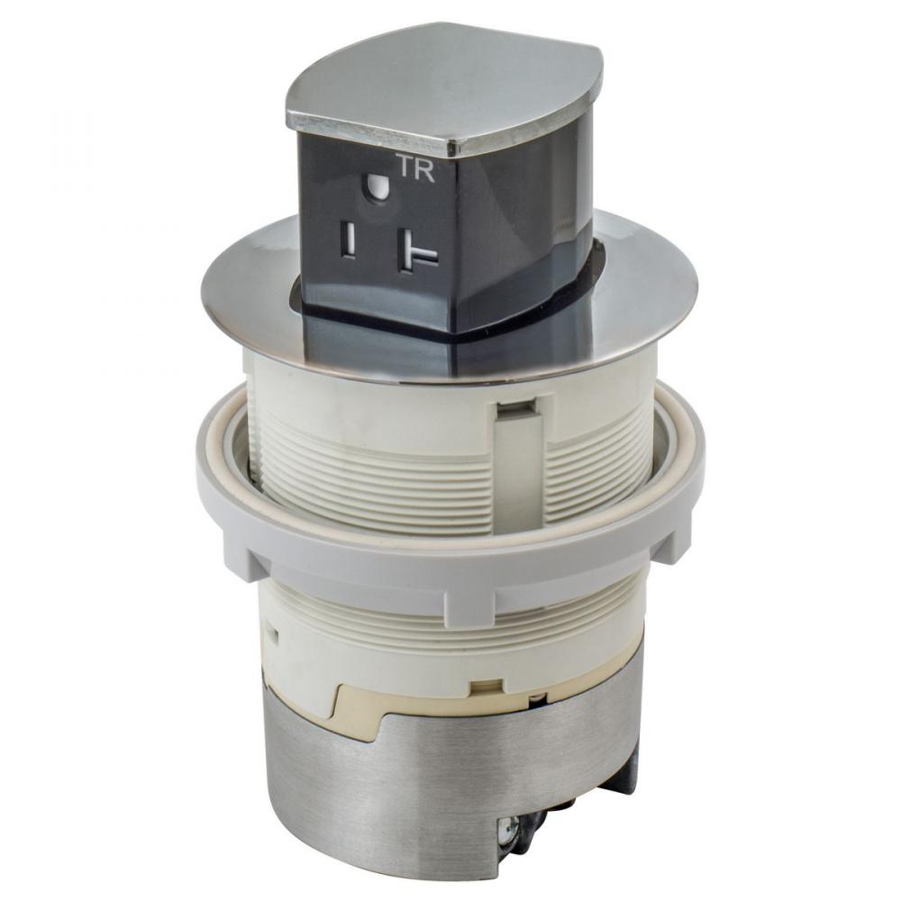 20A KIT KTCN CNTR RCPT FLUSH NICKEL