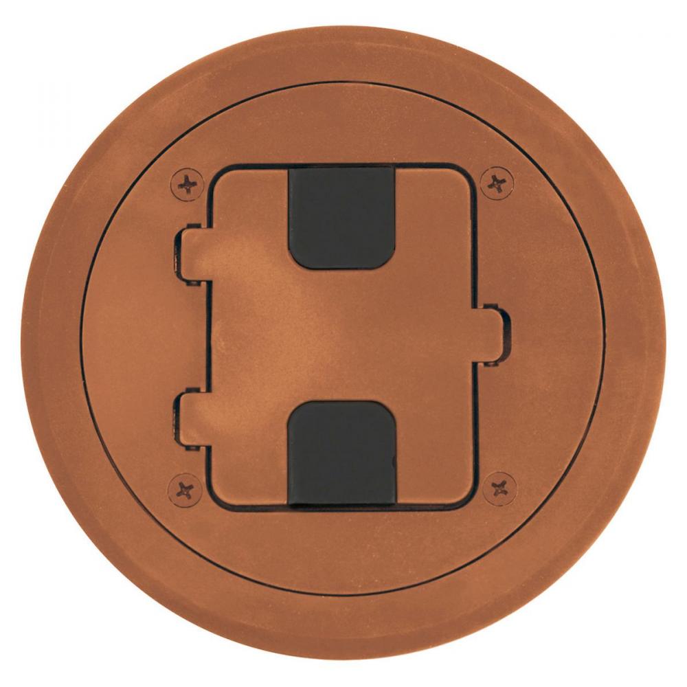 FLOOR BOX FLANGE AND DOOR , BROWN