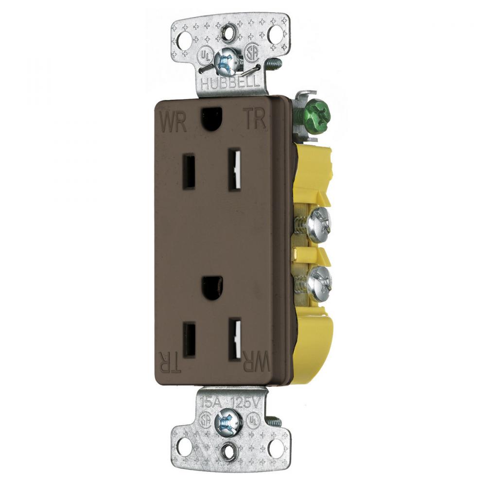 RCPT DUP DEC WR,TR 15A125V ,BR