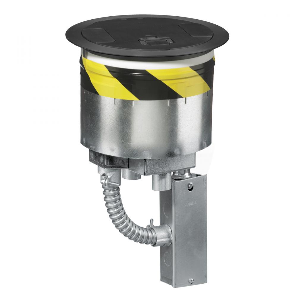 S1R FRPT 8, 4X20A RECEP, 1+1 EMT BLACK