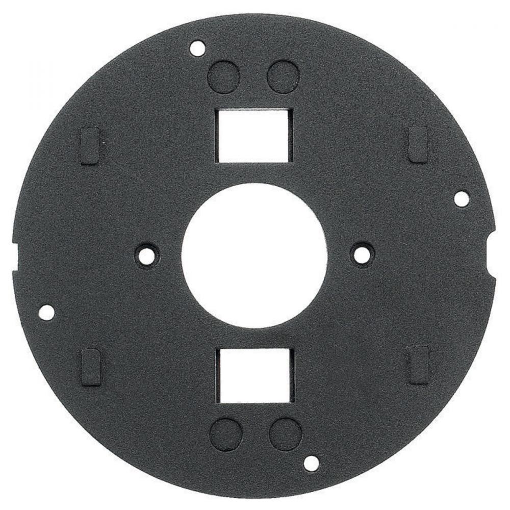 SUBPLATE,2 TELE JACKS + TWIST LOCK