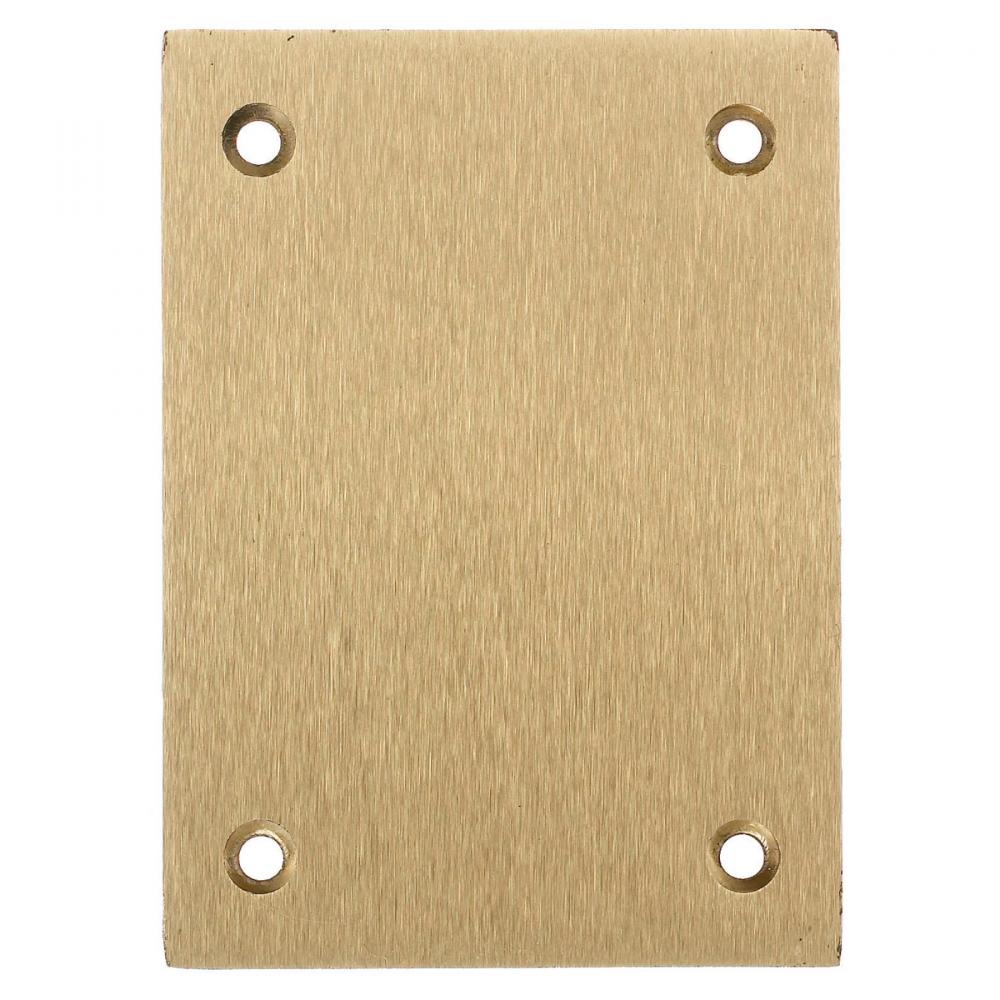 F-BOX CVR, RECT, BLANK, BRS