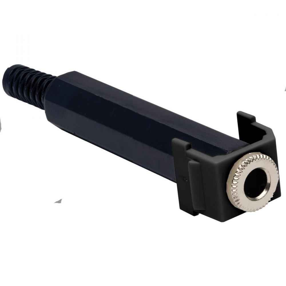SNAP-FIT, KEYSTONE,1/4&#34; STEREO JACK,BK