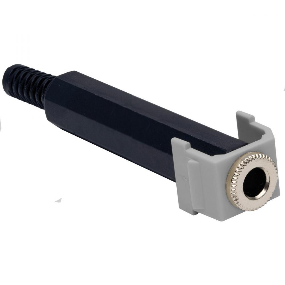 SNAP-FIT, KEYSTONE,1/4&#34; STEREO JACK,GY