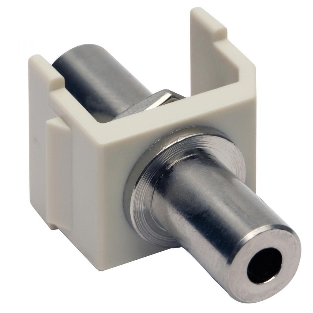 SNAP-FIT, KEYSTONE,3.5MM STEREO,F/F,OW