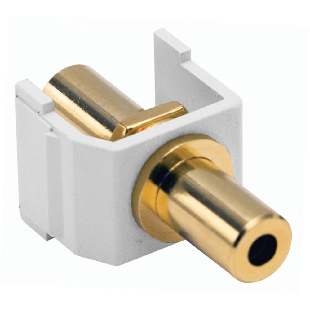 SNAP-FIT, KEYSTONE,3.5MM,F/F,GOLD,WH