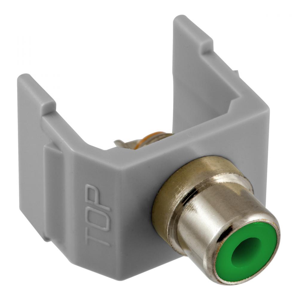 SNAP-FIT, GN RCA,SOLDER,GY HOUSING