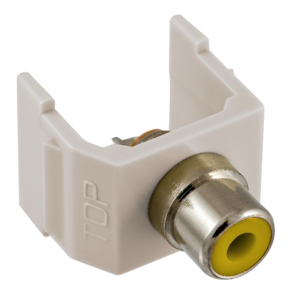 SNAP-FIT, YL RCA,SOLDER,OW HOUSING