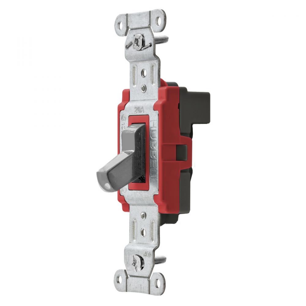 SWITCH, SNAP, SP, 20A 120/277V, GY, NA