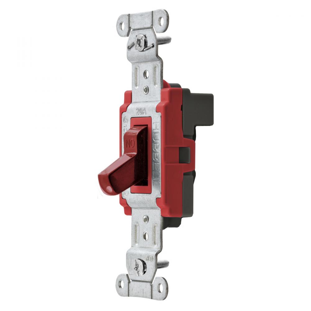 SWITCH,SNAPCONN,3W,20A120/277V,RD,NA