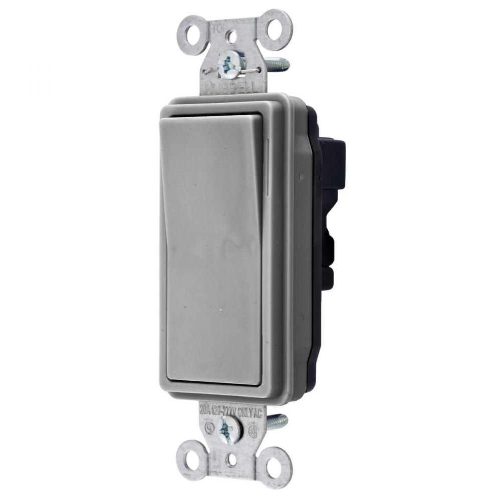 SWITCH,SNAP,DEC,SP,20A120/277V,GY,NA