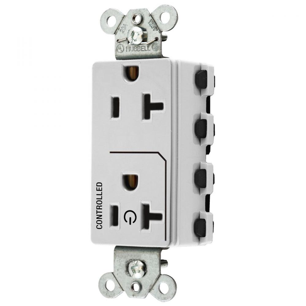 SNAPCONNDECO 1/2 CONTROLLED 20A 125, WH