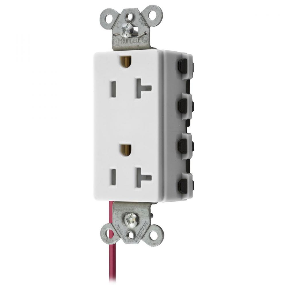SNAPCONNECT DECO 20A/125V SC TR WH