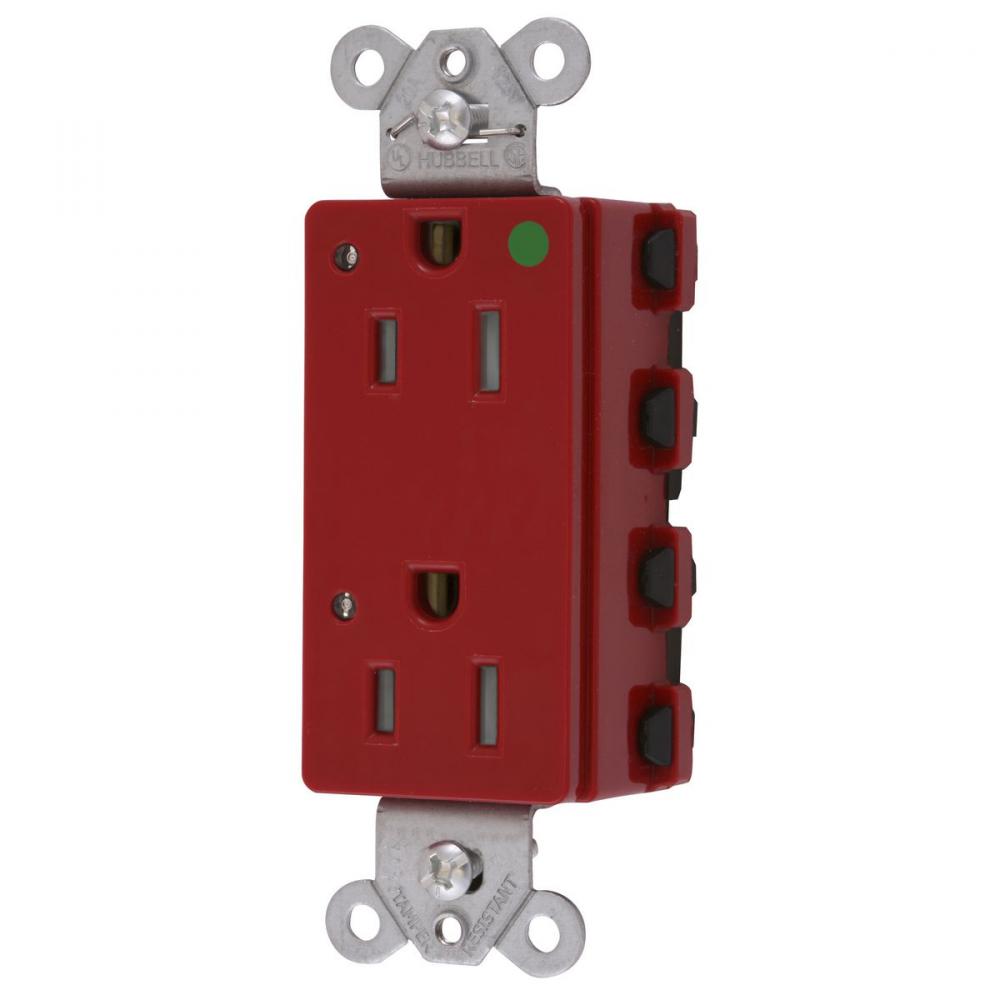 SNAPCONNECT DECO HG 15A/125V LED TR RD