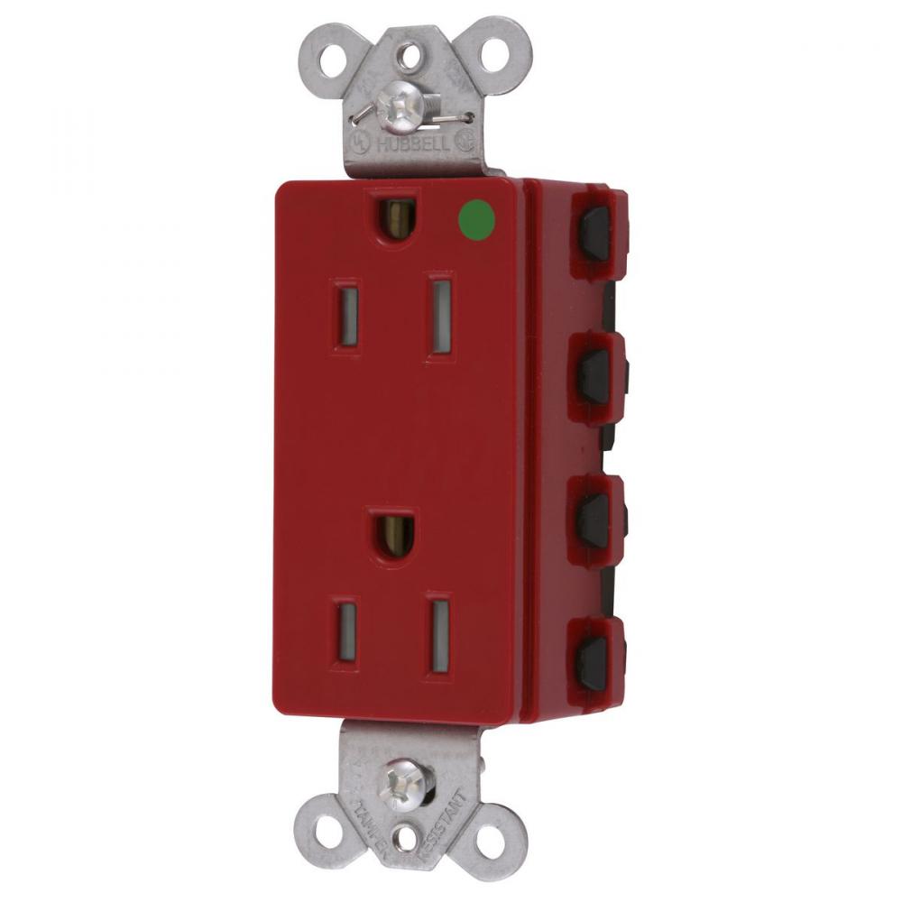 SNAPCONNECT DECO HG 15A/125V TR RD