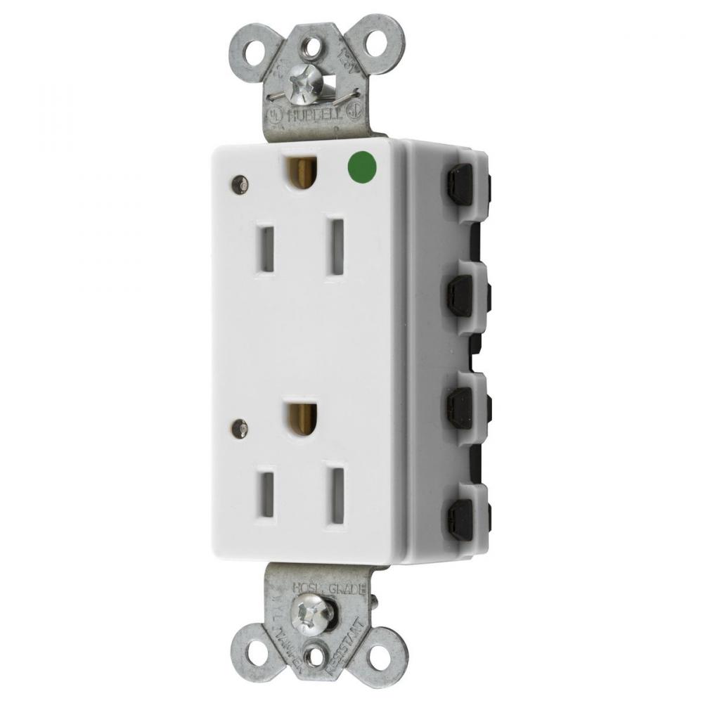 SNAPCONNECT DECO HG 15A/125V LED TR WH