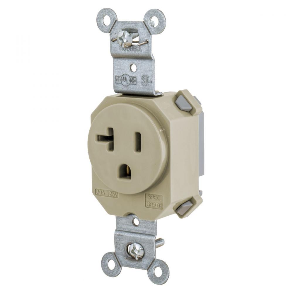 SNAP SGL RCPT 5-20R, 20A 125V IV