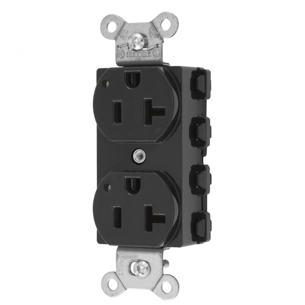 SNAP2CONNECT DPLX 20A/125V LED BK