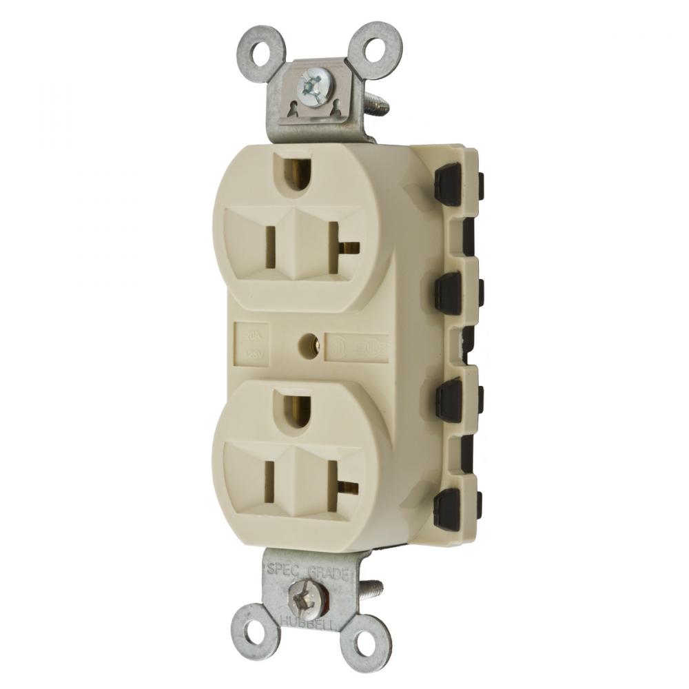 SNAP2CONNECT 20A/125V DPLX, IVORY