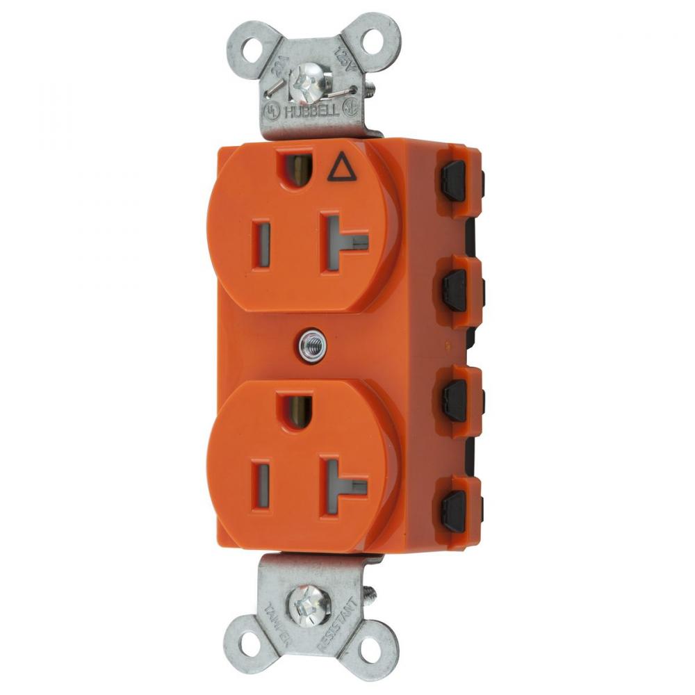 S-CONNECT DUP 20A/125V IG TR OR,ST2
