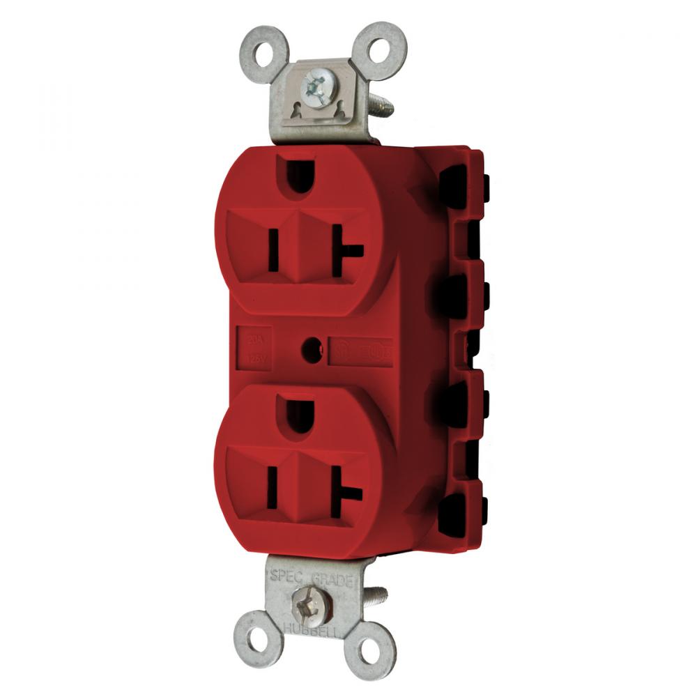 SNAP2CONNECT 20A/125V DPLX, RED