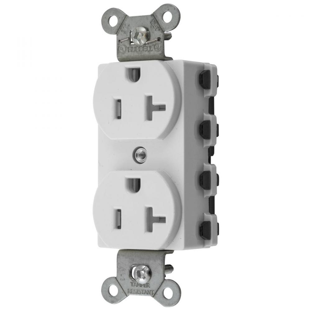 S-CONNECT DUP 20A/125V TR WH