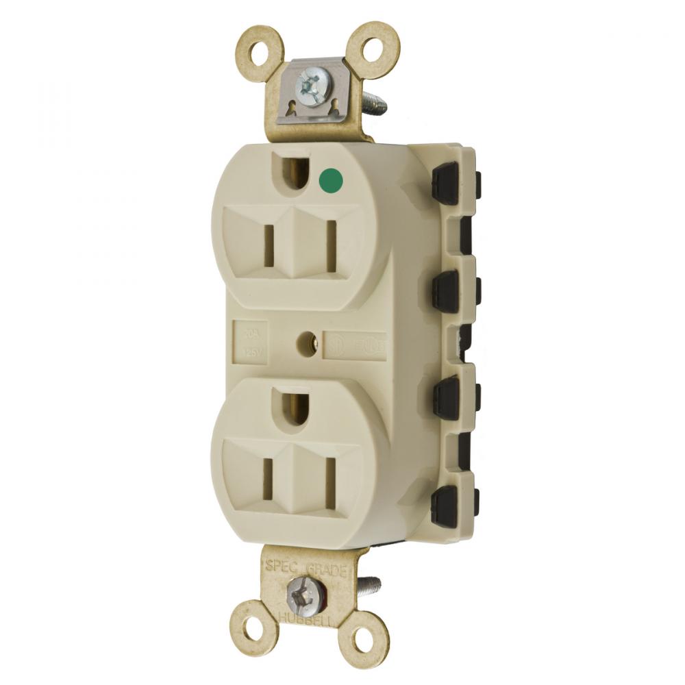 SNAP2CONNECT 15A/125V HG DPLX, IVORY