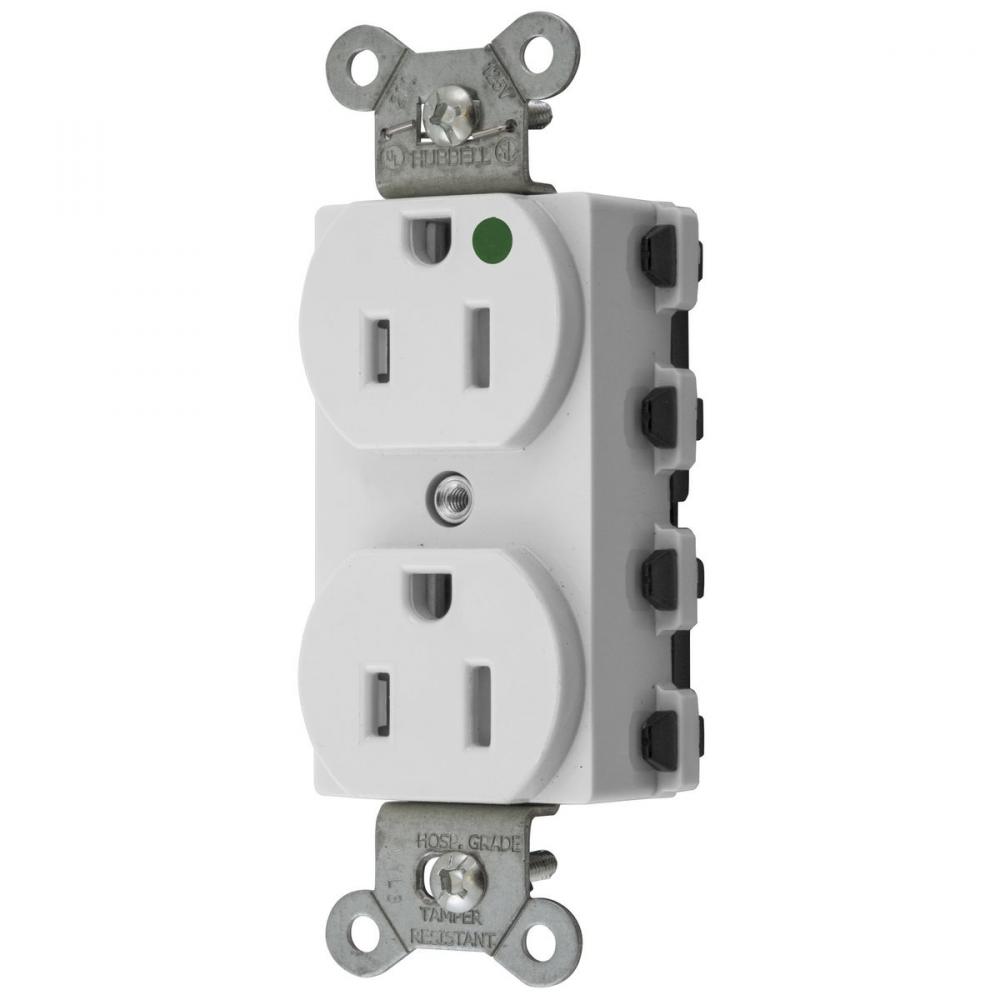 S-CONNECT DUP HG 15A/125V TR WH