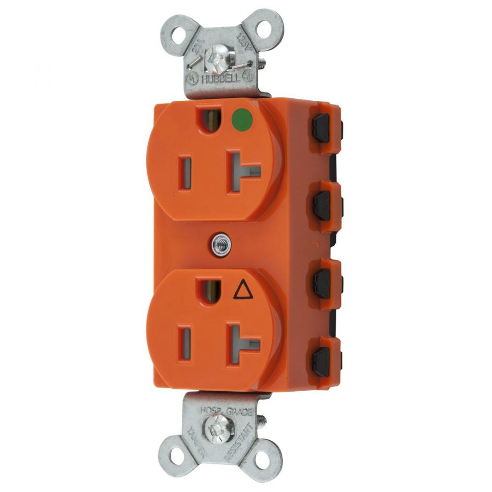 RCP, SNAP, DUP, HG, 20A/125V IG TR OR