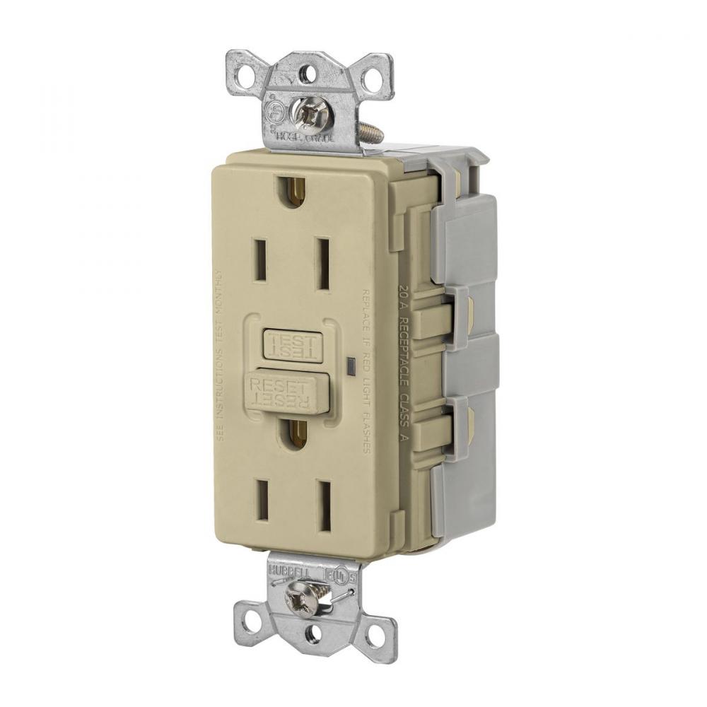 15A 125VAC COMM  SNAP GFR IVORY