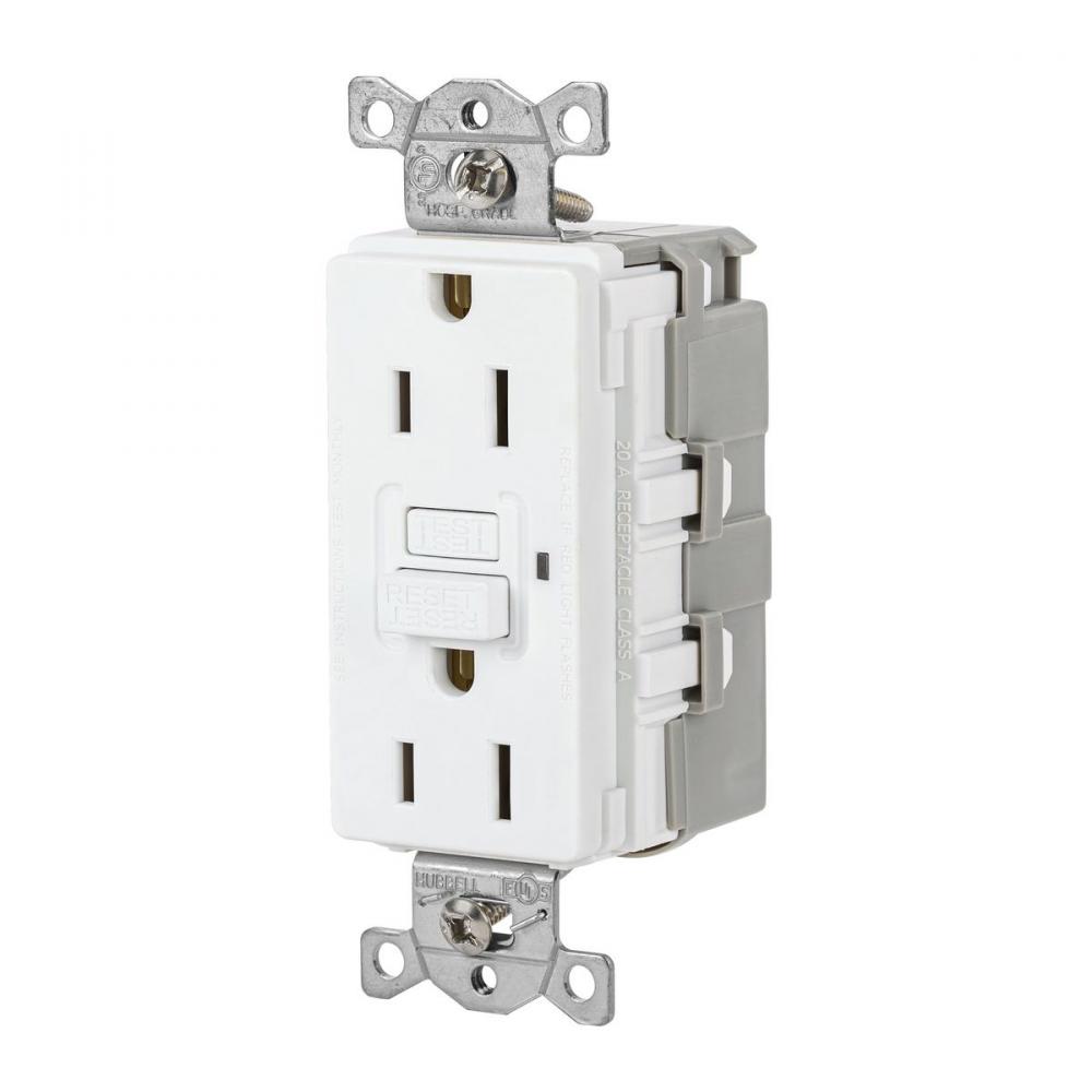 15A 125VAC COMM  SNAP GFR WHITE