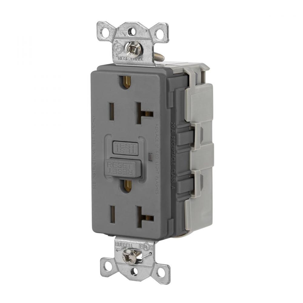 20A 125VAC COMM  SNAP GFR GRAY