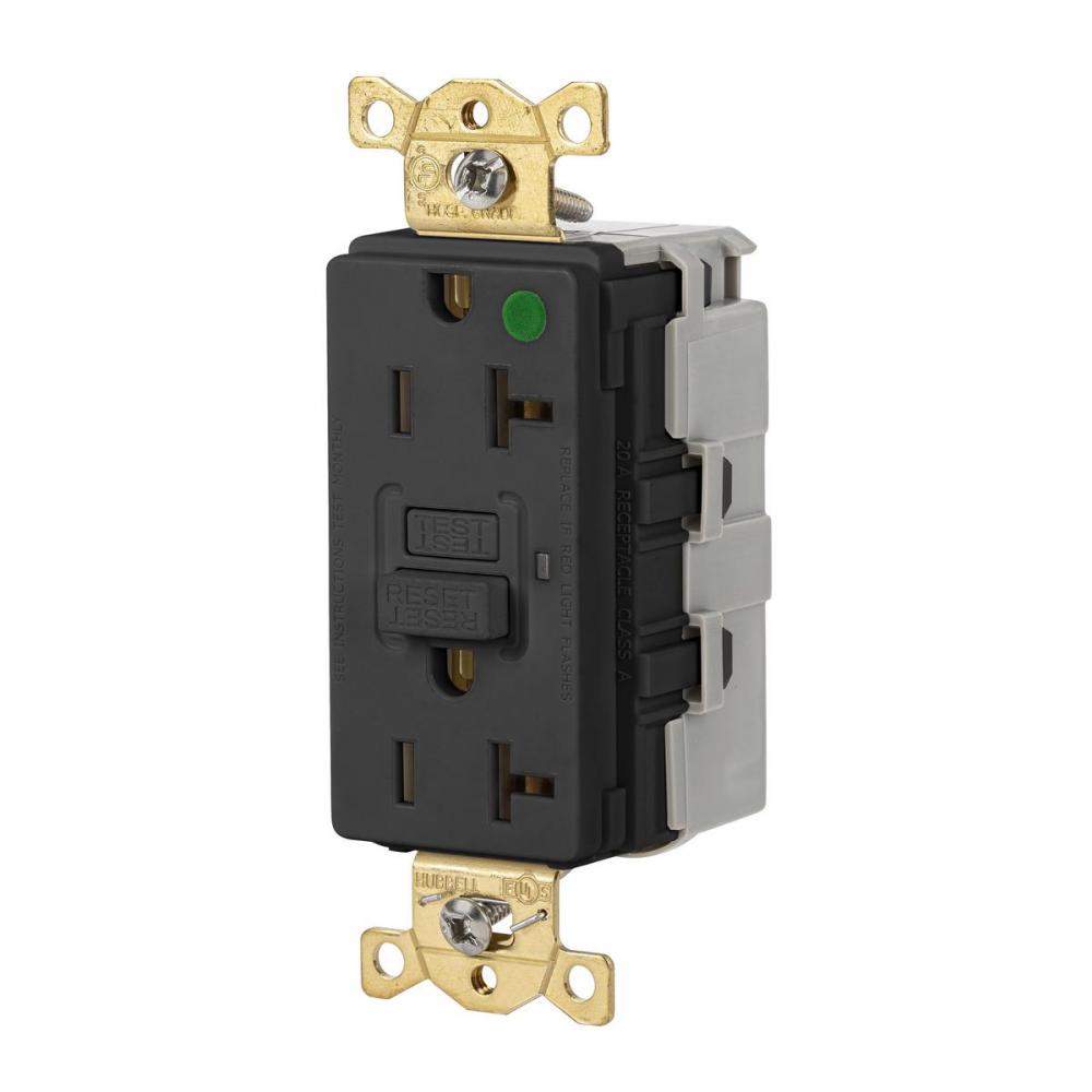 20A 125VAC COM HG  SNAP GFR BLACK