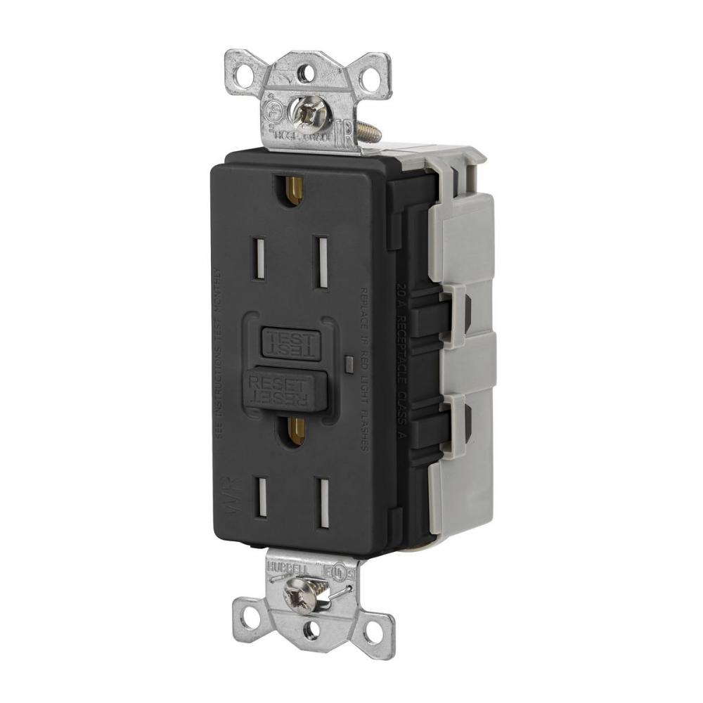 15A 125VAC COMM TRWR SNAP GFR BLACK