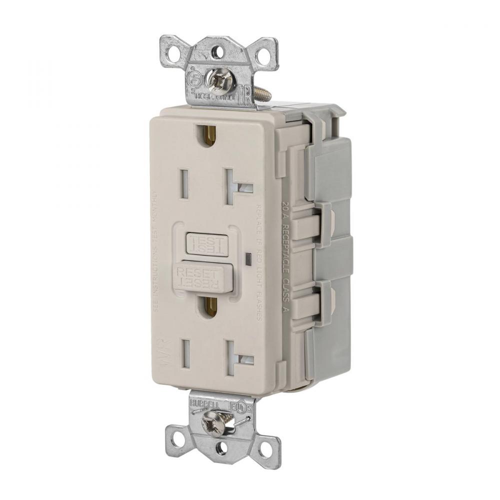 20A 125VAC COMM TRWR SNAP GFR LT ALMOND